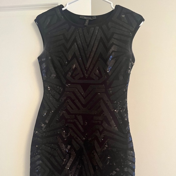 BCBG sequin black dress - Picture 1 of 4